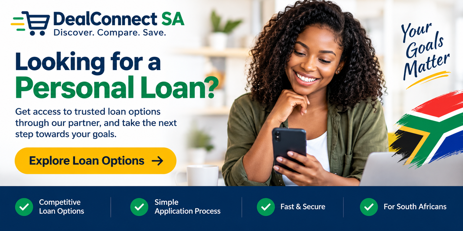 Explore personal loan options with DealConnect SA
